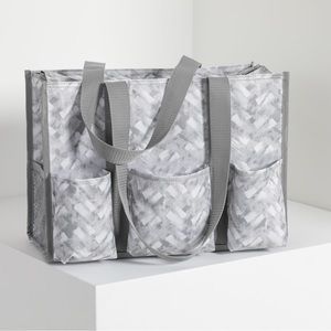 Zip-top organizing utility tote